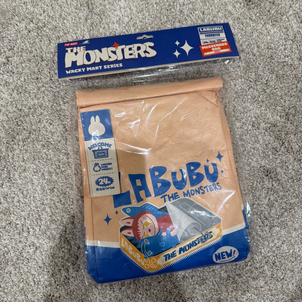 Pop Mart Labubu The Monsters Wacky Mart Series Messenger Bag